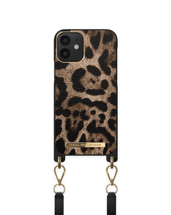 Atelier Necklace iPhone 12 Mini Midnight Leopard Black