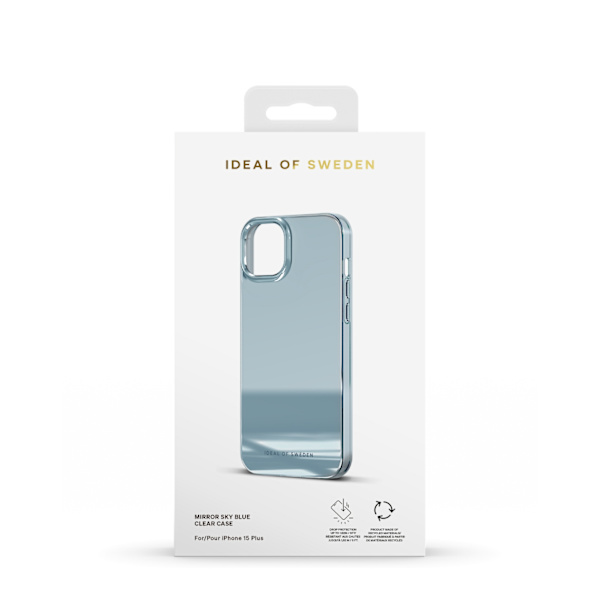 Mirror Case iPhone 15 Plus Mirror Sky Blue Blå