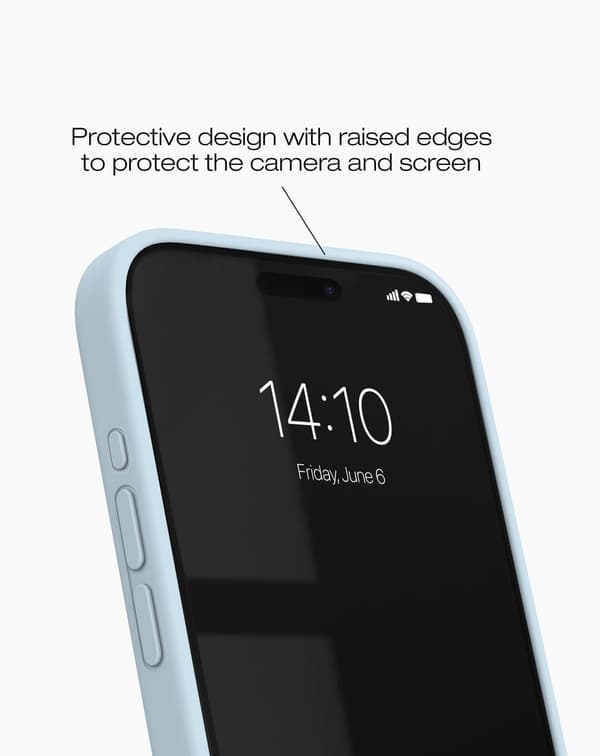 Silicone Case MagSafe iPhone 15 Pro Light Blue Blå