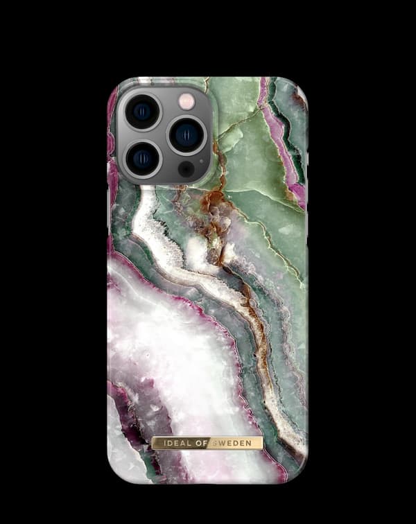 Printed Case MagSafe iPhone 14 Pro Max Northern Lights Green