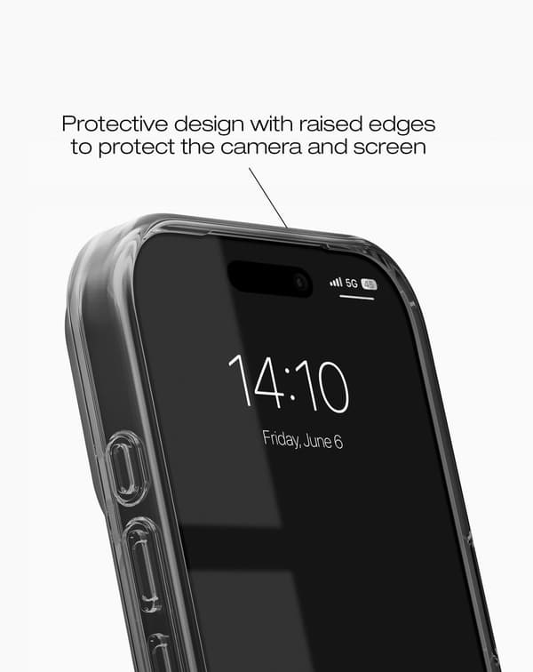 Clear Case MagSafe iPhone 17 Pro Max Zebra Mystique Black