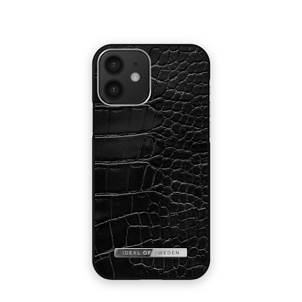 Atelier Case New iPhone 12 / 12 Pro Neo Noir Croco Silver