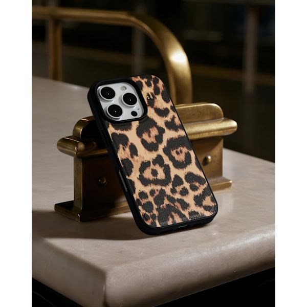 Vegan Leather Case MagSafe iPhone 16 Pro Max Timeless Leo multifärg