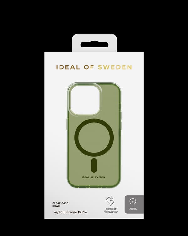 Clear Case MagSafe iPhone 15 Pro Khaki Green