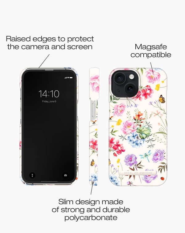 Printed Case MagSafe iPhone 15 Forever Flower