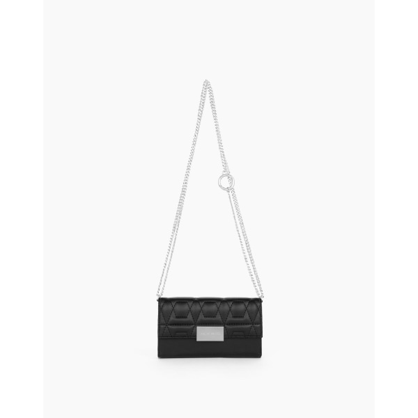 Statement Clutch iPhone 12/12P Quilted Black