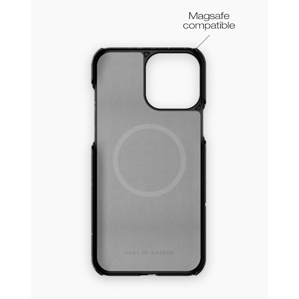 Printed Case MagSafe iPhone 14 Pro Max Black Thunder Marble Black