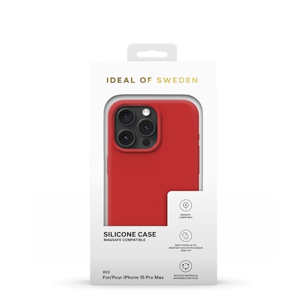 Silicone Case MagSafe iPhone 15 Pro Max Red Red