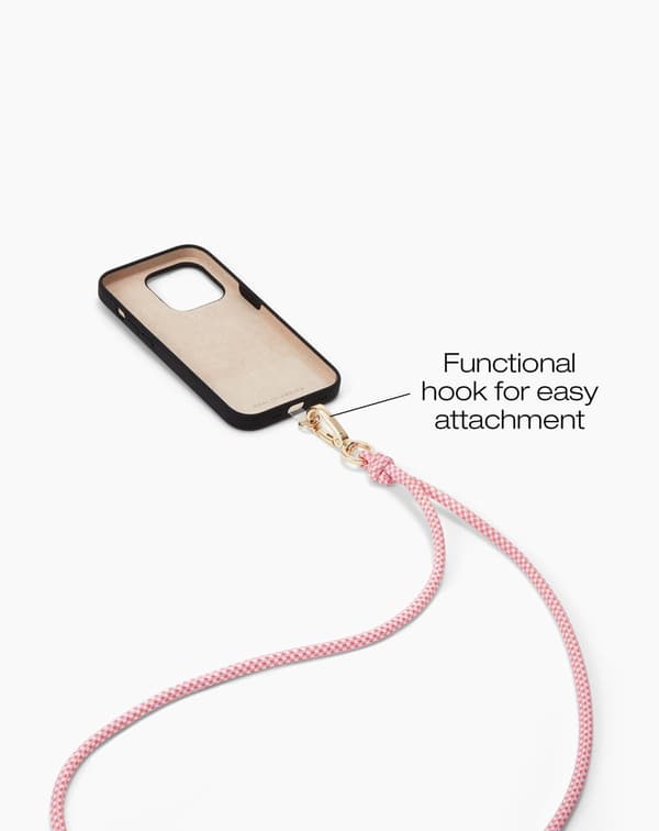 Cord Phone Strap Multi Pink Pink