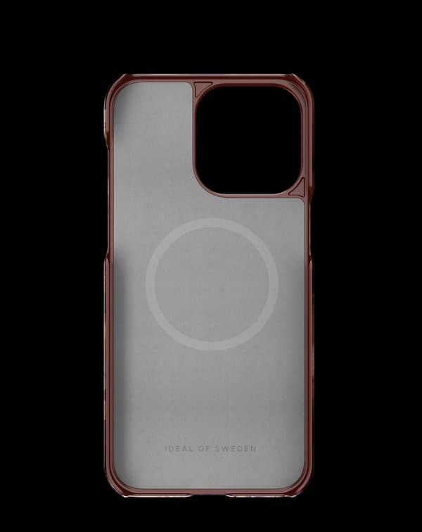 Printed Case MagSafe iPhone 15 Pro Max Dark Amber Marble Brun