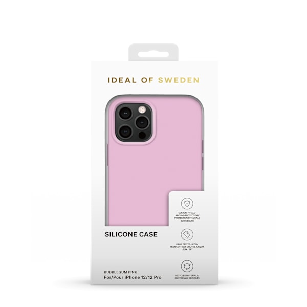 Silicone Case iPhone 12/12P Bubblegum Pink