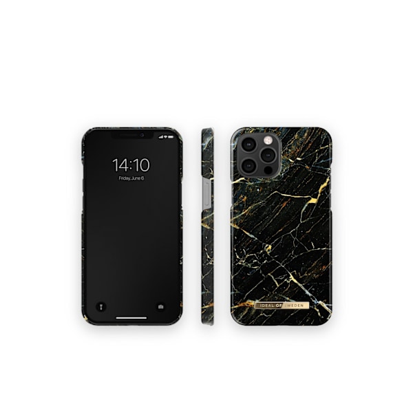 Printed Case iPhone 12 Pro Max Port Laurent Marble Black
