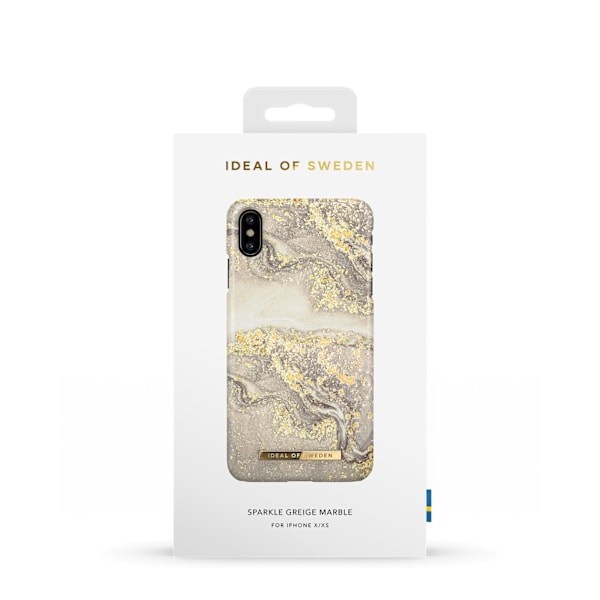 Printed Case iPhone X / XS Sparkle Greige Marble