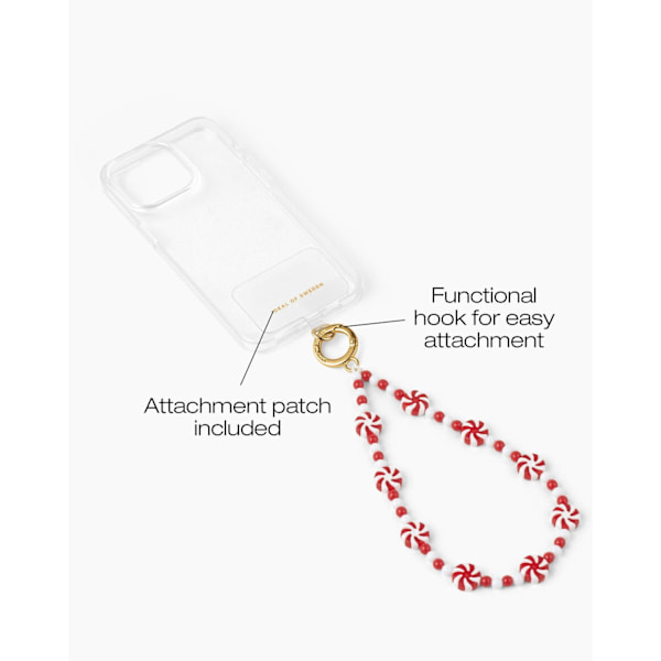 Phone Wristlet Strap Candy Cane