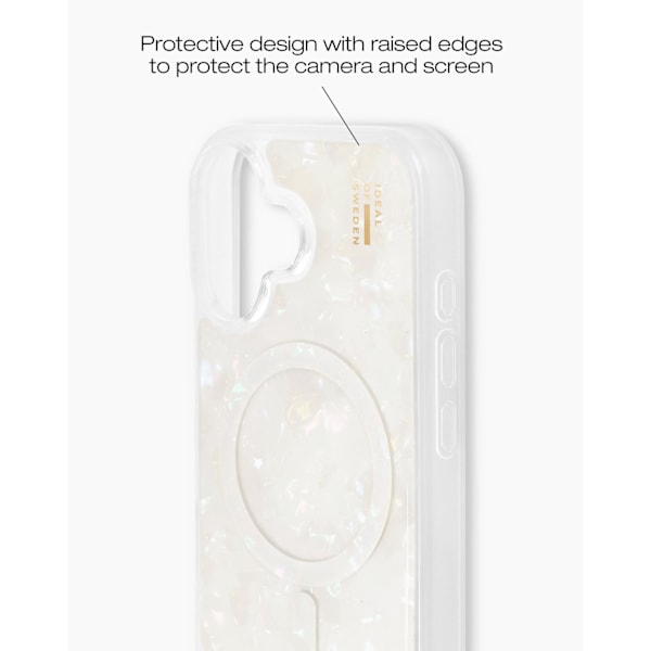 Pearlised Case MagSafe iPhone 16 Plus White