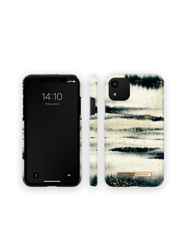 Printed Case iPhone 11 / XR Golden Tie Dye White