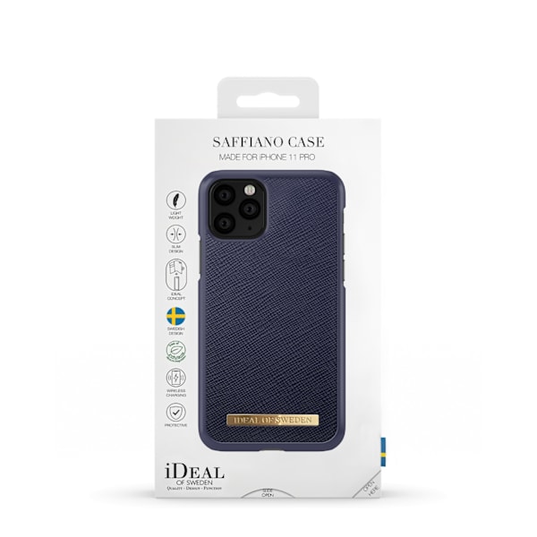 Saffiano Case iPhone 11 Pro / XS / X Navy