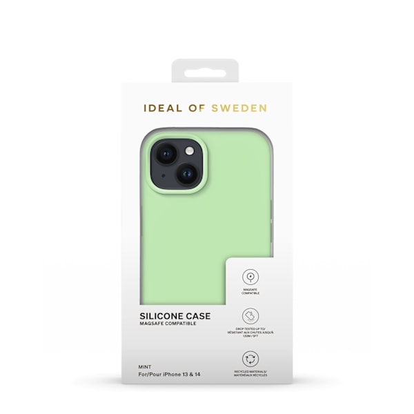 Silicone Case MagSafe iPhone 13 / 14 Mint Green