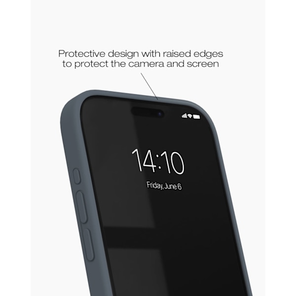 Silicone Case MagSafe iPhone 15 Pro Midnight Blue Blå