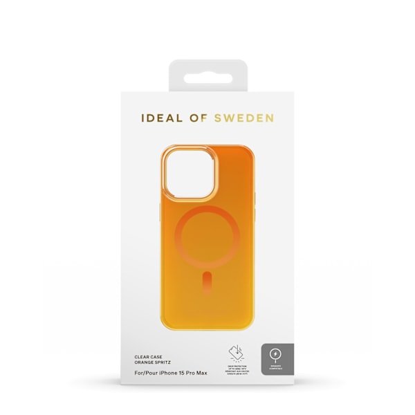 Clear Case MagSafe iPhone 15 Pro Max Orange Spritz Orange