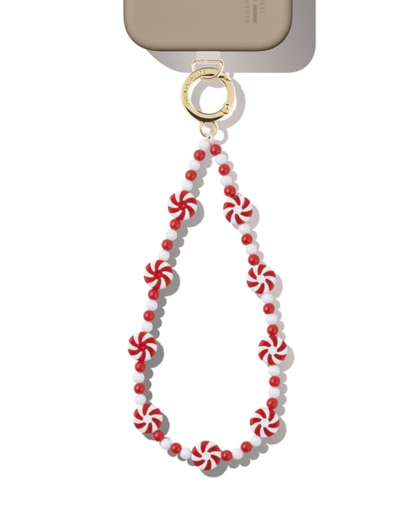 Phone Wristlet Strap Candy Cane