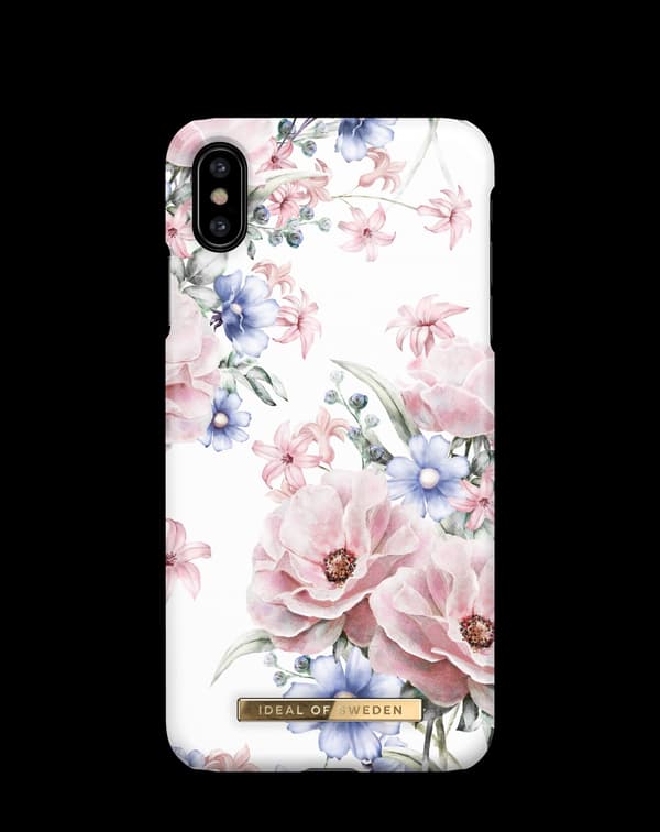 Printed Case iPhone Xs Max Floral Romance White