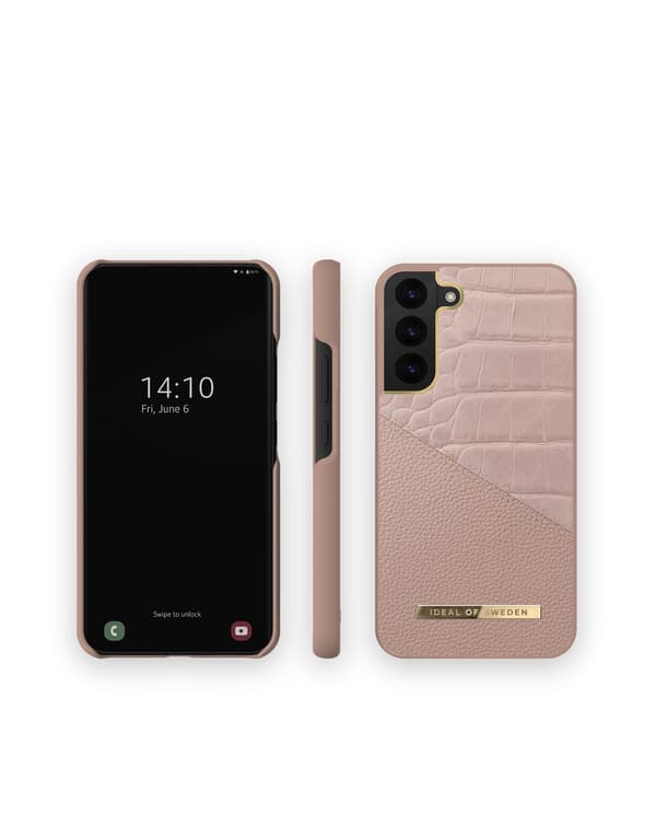 Atelier Case Galaxy S22 Plus Rose Smoke Croco Pink