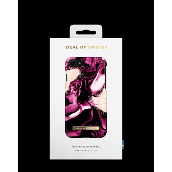 Printed Case iPhone 8 / 7 / 6 / 6S / SE Golden Ruby Purple