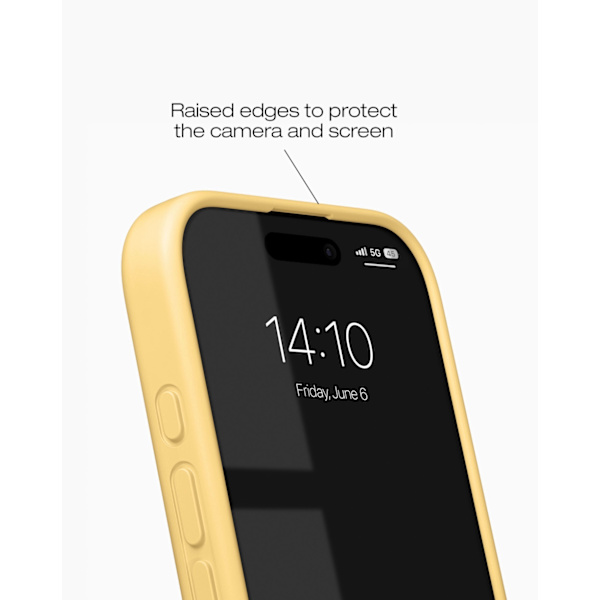 Silicone Case iPhone 16 Pro Soft Lemon Gul