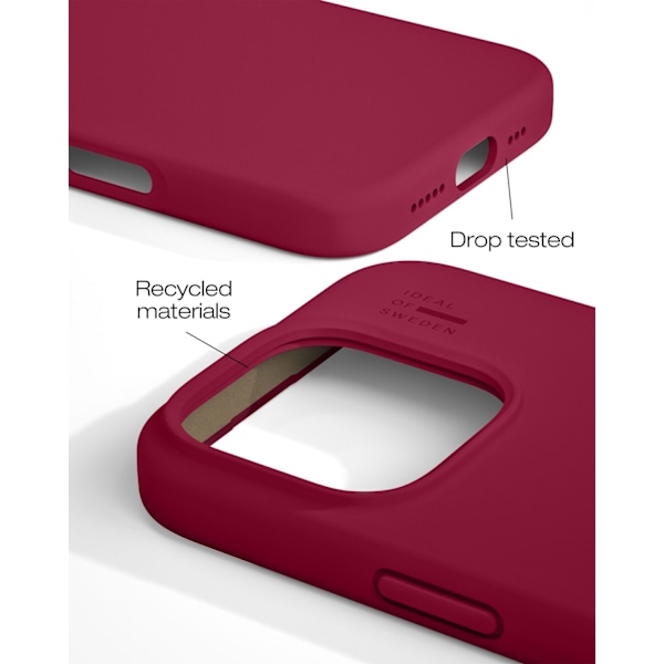 Silicone Case iPhone 16 Pro Cranberry