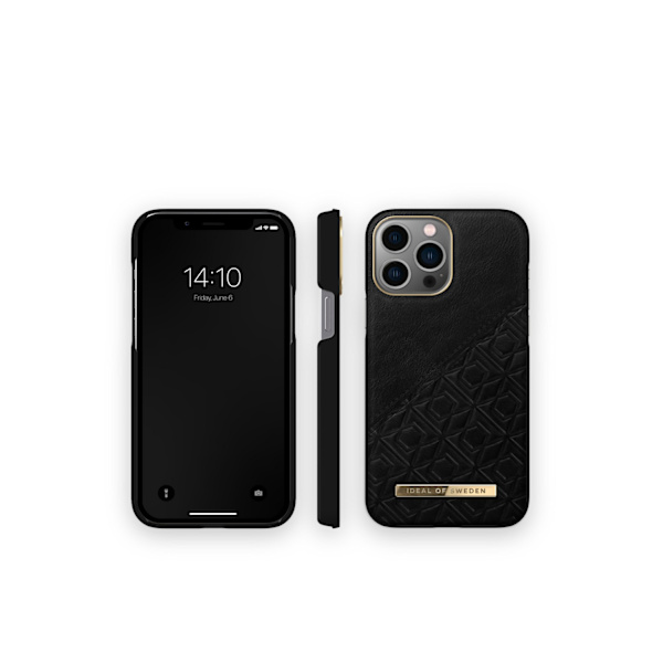 Atelier Case iPhone 12 Pro Max / 13 Pro Max Embossed Black Black