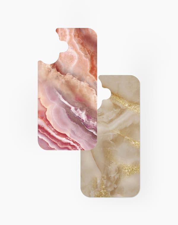 Print Pack iPhone 16 / 17 Blush Pink Marble Pink