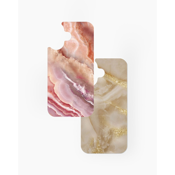 Print Pack iPhone 16 / 17 Blush Pink Marble Rosa