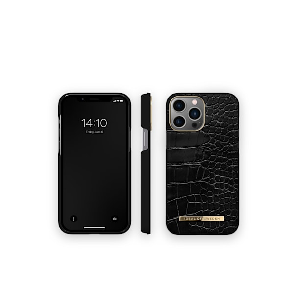 Atelier Case iPhone 12 Pro Max / 13 Pro Max Neo Noir Croco Black