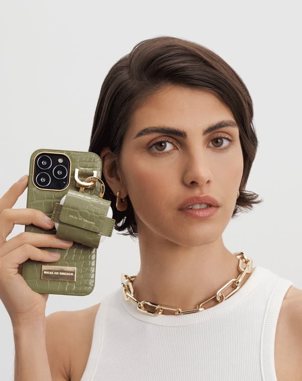 Atelier Case iPhone 12 / 12 Pro Sage Croco Green