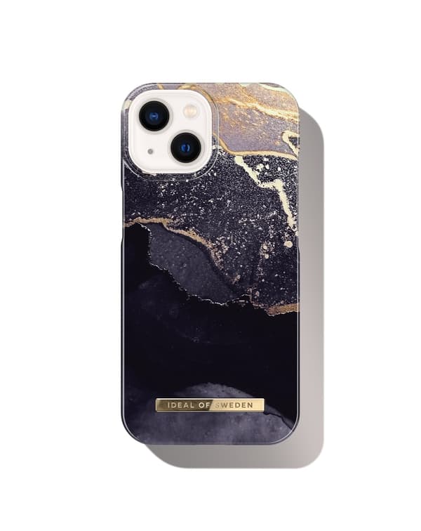 Printed Case iPhone 15 Golden Twilight Black