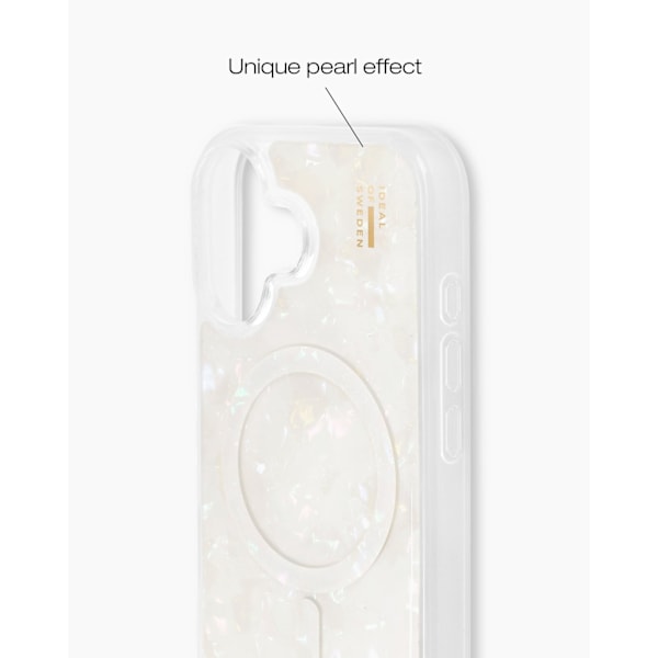 Pearlised Case MagSafe iPhone 16 Plus White