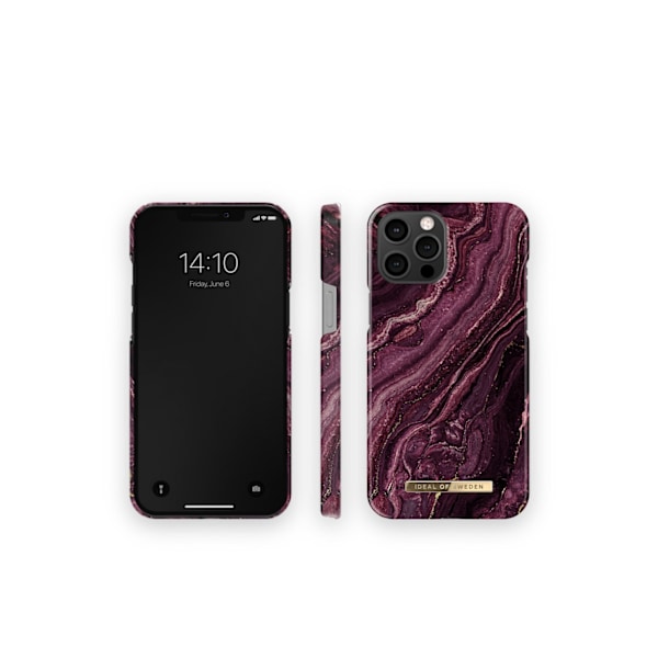 Printed Case iPhone 12 Pro Max Golden Plum Purple
