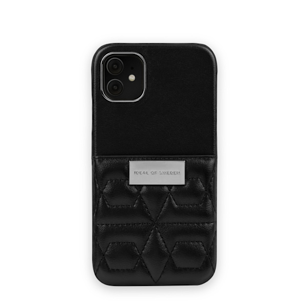Statement Case iPhone 11 / XR Quilted Black Mini Pocket