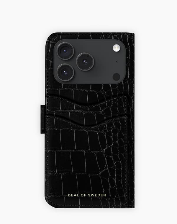 Magnet Wallet+ iPhone 17 Pro Black Croco Black