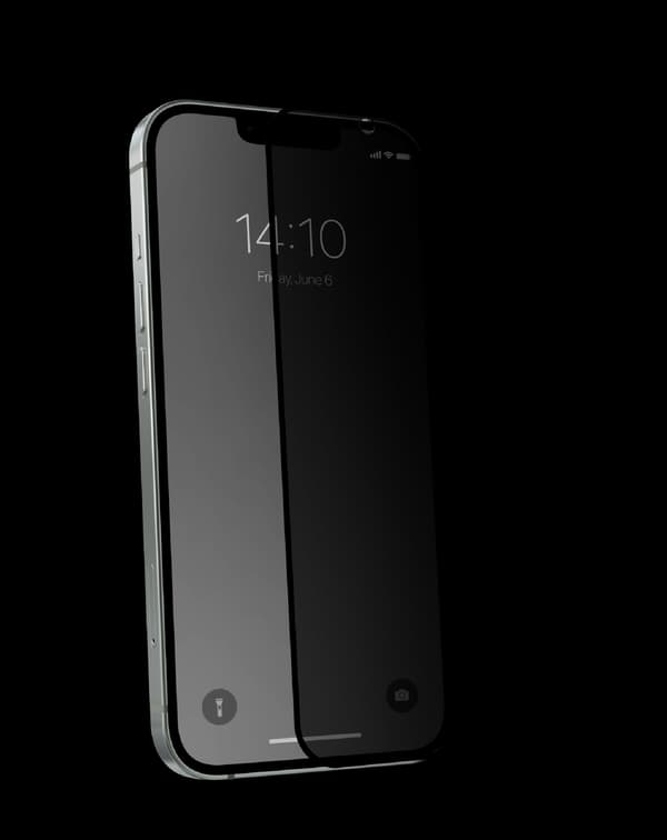IDEAL Full Coverage Privacy Glass iPhone 13 / 13 Pro / 14 / 16e Transparent