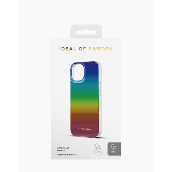 Mirror Case MagSafe iPhone 13 / 14 / 15 / 16e Rainbow