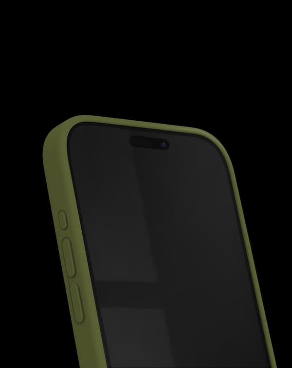 Silicone Case MagSafe iPhone 15 Pro Max Khaki Green
