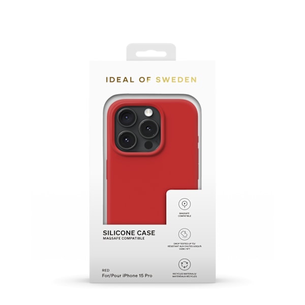 Silicone Case MagSafe iPhone 15 Pro Red Red