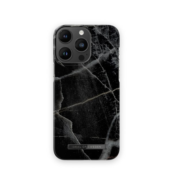 Printed Case MagSafe iPhone 14 Pro Max Black Thunder Marble Black