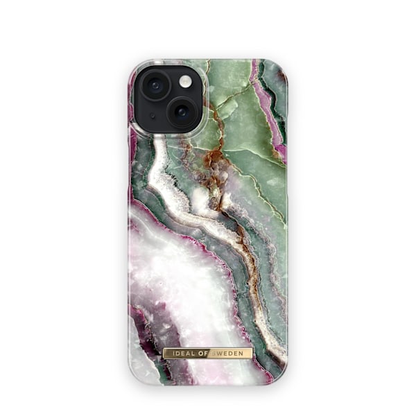 Printed Case MagSafe iPhone 15 Plus Northern Lights Green