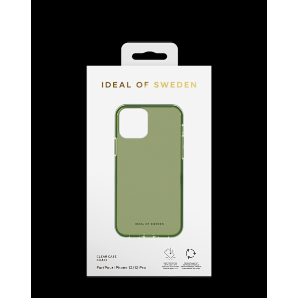 Clear Case iPhone 12 / 12 Pro Khaki Green