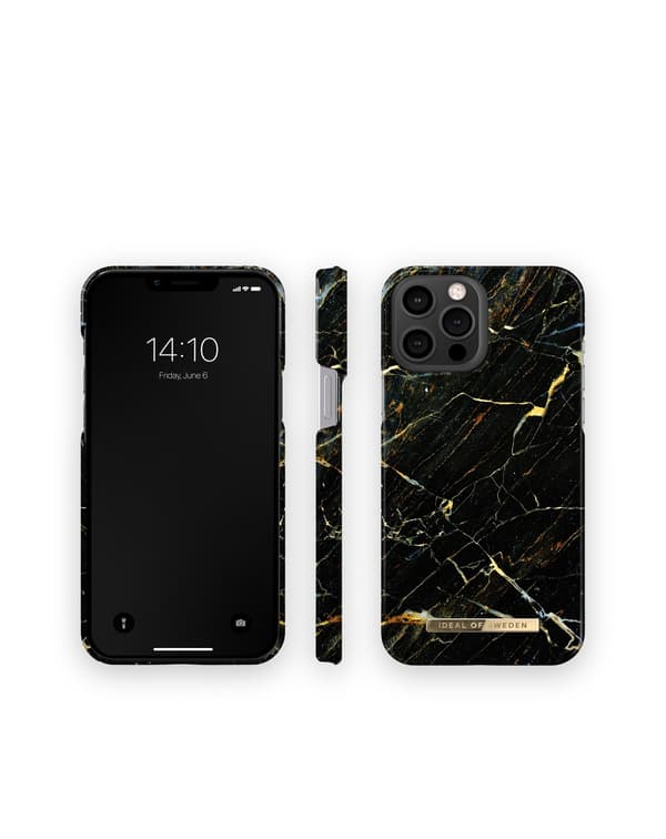 Printed Case iPhone 12 Pro Max / 13 Pro Max Port Laurent Marble Black