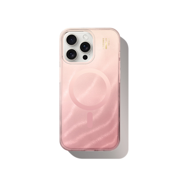 Clear Case MagSafe iPhone 15 Pro Max Rose Blush Guld