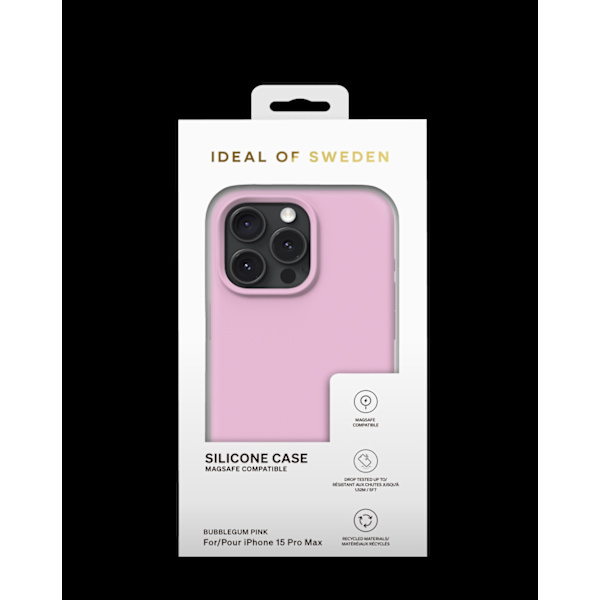 Silicone Case MagSafe iPhone 15 Pro Max Bubblegum Pink Rosa